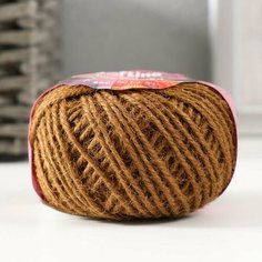Пряжа 100% джут "Softino Jute Colored" 50м ±2м орех 50 гр