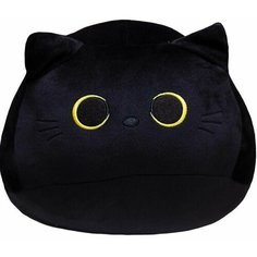 Мягкая игрушка-подушка Чёрный Котик. 40 см. Добрые Игрушки