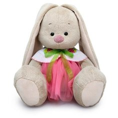 Мягкая игрушка «Зайка Ми», в юбке и воротнике с клубничками, 18 см