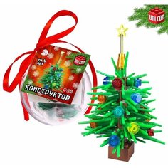 Конструктор "елка в новогоднем шарике", 75 деталей Unicon