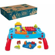 Конструктор для малышей Стол с блоками Fisher-Price Mattel Mega Bloks