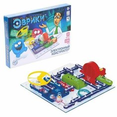 Конструктор электронный "Эврики", 335 схем, 31 элемент, работает от батареек