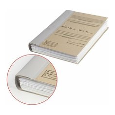 Папка архивная для переплета (40мм, без клапанов, переплетный картон, корешок бумвинил) бурая (126518), 50шт. Noname