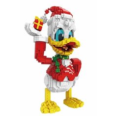 Конструктор 3D из миниблоков RTOY Любимые мультики Уточка Новый год 3800 элементов - JM8832-2