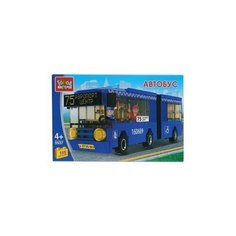 Конструктор Город мастеров Транспорт Автобус с гармошкой, 155 деталей Mivis