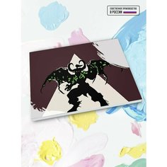 Картина по номерам на холсте WOW Иллидан минимализм, 40 x 50 см