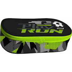 Пенал овальный SKJB-UTH-301N Seventeen, Футбол, размер 22 х 10 х 5,5 см, для мальчиков.