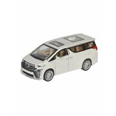 Машинка - Toyota Vellfire, инерционная, со световыми и звуковыми эффектами, белая, 1 шт. Sweet Home