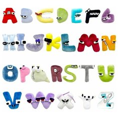 Алфавит плюшевые игрушки 26шт. Китай