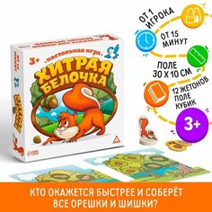 Настольная весёлая игра «Хитрая белочка» Россия