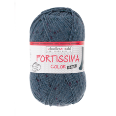 Пряжа Austermann Fortissima Color 6-fach TWEED-Effekt, 0158 синий деним
