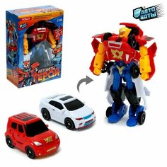 Робот Герой, трансформируется, собирается из 2-х машинок Made in China