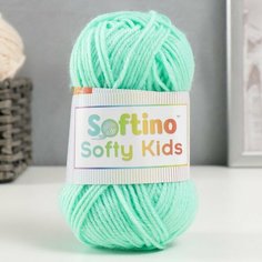 Пряжа 100% акрил "Softy Kids" 90м ±5м 50 гр цвет 15 водный Softino