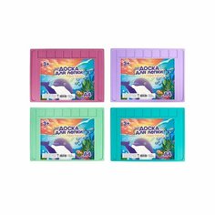 Доска для лепки пластиковая А4 Calligrata "Прованс", цвета пастельные, с бортиком и отделениями, микс ТероПром 9517524