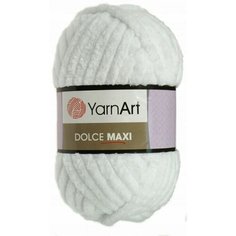 Пряжа YarnArt Dolce MAXI белый (741), 100%микрополиэстер, 70м, 200г, 3шт
