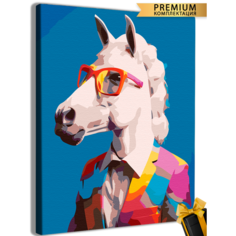 Картины по номерам Конь 40x50