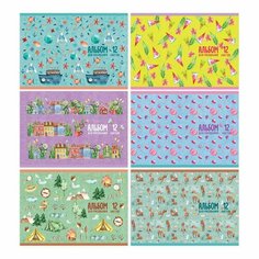 Альбом для рисования 12л, А5, на скрепке BG "Яркие дни" (арт. 350571) BG®