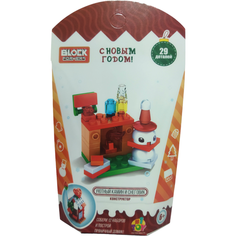 Конструктор BLOCKFORMERS уютный камин И снеговик серия С новым годом 29 деталей 1TOY Т2400_4