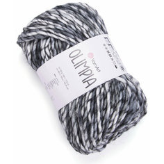 Пряжа Yarnart Olimpia черно-белый (1400), 20%шерсть/80% акрил, 100м, 100г, 2шт