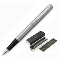 Ручка перьевая JOTTER STAINLESS STEEL CT, синий картр.1,0мм 2030946 Франция, 879558 Parker
