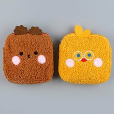 Milo toys Кошелек детский мягкий "Весёлые зверята", 14*14 см, микс