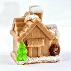 Силиконовая форма для мыла Снежный Домик 3D, для свечей гипса 1шт 7*6*4,5 см Нет бренда