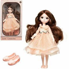 Кукла Junfa в персиковом платье 25 см Китай