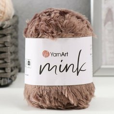 Пряжа "Mink" 100% полиамид 75м/50гр (332 какао) Yarn Art