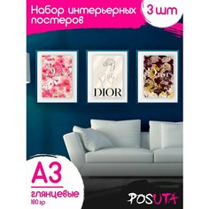 Картины для салона красоты BEAUTY ROOM картины DIOR Posuta