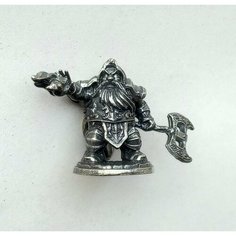 Гном (Дворф) Жрец, Dwarf. Фигурка металлическая 25 мм. Аксессуар для настольных игр ДнД / Dungeons & Dragons Нет бренда
