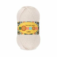 Пряжа NAKO Bonbon luks Nako, розовый крем - 98341, 100% акрил, 5 мотков, 100 г, 240 м.