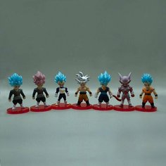 Детализированная фигурка из аниме Dragon Ball/Жемчуг Дракона - набор из 7 фигурок Anime Top