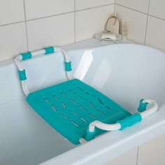 Сиденье для ванны раздвижное, цвет бирюза (комплект из 2 шт) Nika