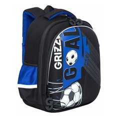 Ранец GRIZZLY анатомическая спинка, c бейджем, для мальчиков, "FOOTBALL", 36х28х20 см, RAz-287-6/2