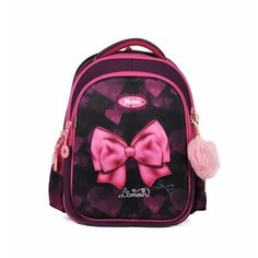 Рюкзак MAKSIMM Ранец Школьный Ортопедический Бант Розовый 1-4 класс. нет