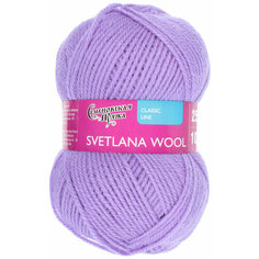 Пряжа Семеновская Svetlana Wool (Светлана ЧШ) колокольчик (272), 95%шерсть/5%акрил, 250м, 100г, 2шт