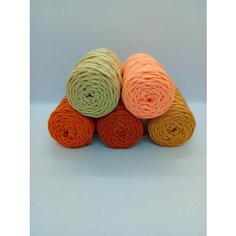 Подарочный набор "Рессла" для вязания - 5 полиэфирных шнуров по 45 метров 3 мм (№24)