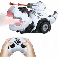 Игрушка радиоуправляемый Динозавр (стреляет, звук, пар, 27 см) QY Toys