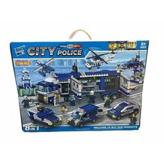 Конструктор City Police Сити Полиция 8 в 1, 1186 детали. Нет бренда