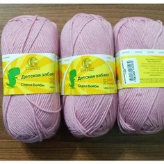 Пряжа Камтекс Детская забава, 3шт 50гр 140м 80% акрил, 20% микрофибра, 194 розовый
