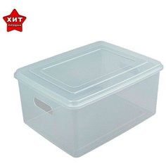 Контейнер для документов А4, 260 х 350 х 160 мм, прозрачный, вместительный корпус Стамм