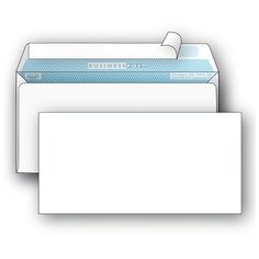 Конверт белый E65 стрип BusinessPost 110х220 1000шт/уп/1876 Packpost