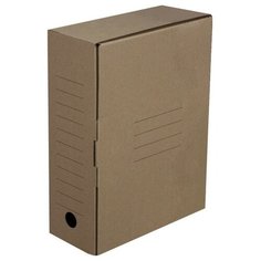 Короб архивный с клапаном А4, Calligrata, 100 мм, до 900 л, микрогофрокартон, бурый