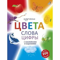 Книга с наклейками и заданиями «Изучаем цвета, слова, цифры» Робинс