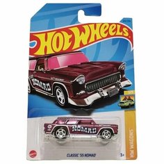 HKH73 Машинка игрушка Hot Wheels металлическая коллекционная Classic 55 Nomad бордовый