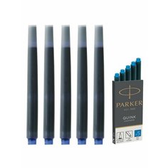 Картриджи чернильные PARKER "Cartridge Quink", комплект 5 шт