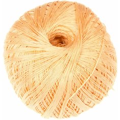 Пряжа Пехорка Цветное кружево абрикос (99), 100%мерсеризованный хлопок, 475м, 50г, 3шт