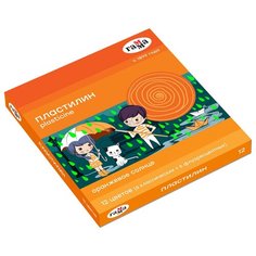Пластилин Гамма "Оранжевое солнце", 12 цветов (6 классич, 6 флуор.), 168г, со стеком. картон. упаковка, 2 штуки Gamma
