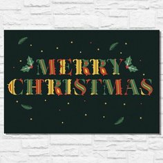 Картина по номерам на холсте новый год рождество (с новым годом, поздравления, узор, уют) - 13096 40х60 Бруталити