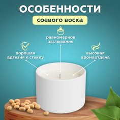 Воск соевый 1кг (Хлопья) Rob Aroma